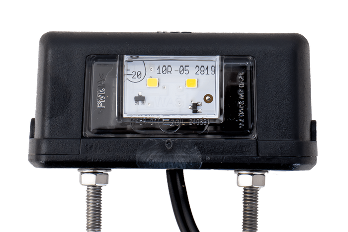 Éclairage de plaque d'immatriculation à LED WAŚ W52 avec câble de 0,2 m