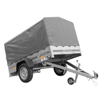 Remorque 750 kg 200 x 125 avec bâche haute et arceau Garden Trailer 201 KIPP