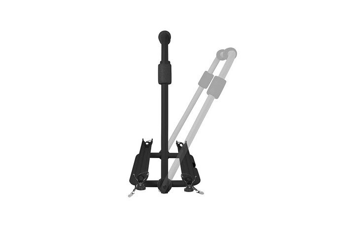 Porte-vélos ProPlus 330242BL pour remorque, supportant 2 vélos (40 kg)