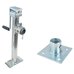 Support extensible avec adaptateur UNITRAILER TJ5002+TJ5002A pour remorque plateau 1300 kg 560-940 mm