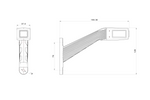 FEUX DE GABARIT LED FRISTOM FT-145, 3 fonctions gauche + droite
