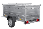 Remorque légère 200x106 UNITRAILER GARDEN 200 KIPP avec côtés BIS et cqpot en aluminium