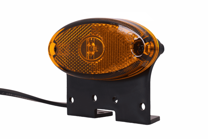 Feu de gabarit LED ASPÖCK FLATPOINT II, ​​orange, universel, avec support