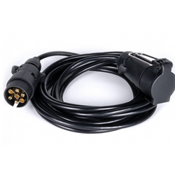 Câble électrique KAMAR E1223 5 m, prise/fiche 12 V, 7 broches