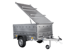 Remorque légère 200x106 UNITRAILER GARDEN 200 KIPP avec côtés BIS et cqpot en aluminium