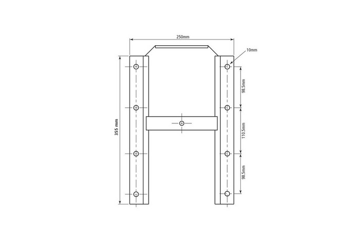Goulotte à grains SPAREX pour remorques agricoles 250x355mm