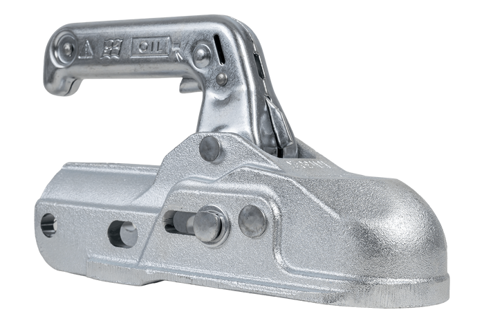 Attelage à boule WINTERHOFF WW 30-K+Z pour remorque de 3000 kg avec timon tubulaire de 35 à 51 mm, en fonte