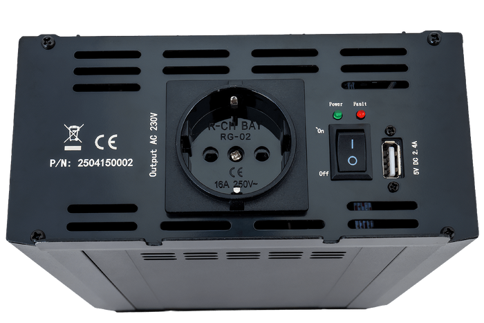 Convertisseur de tension 24V/230V (1000/2000W) KAMAR E1927