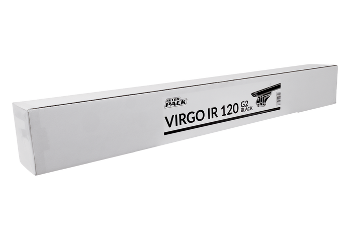 Barres, galerie de toit Inter Pack Virgo IR 120 (G2) avec rails intégrés (noir)