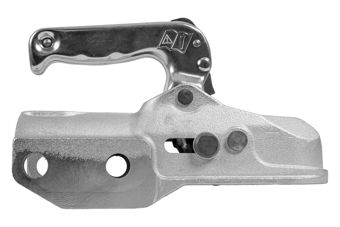 Attelage à boule WINTERHOFF WW 350-RCH-1616 pour remorque de 3500 kg avec timon tubulaire de 60 mm, en fonte