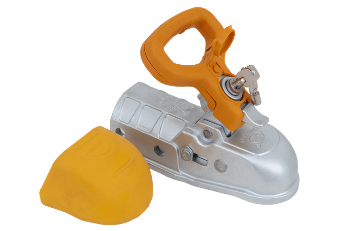 Attelage à boule STEELPRESS BC-3500E-00-02+SD pour remorque de 3 500 kg avec timon en fonte de 60,5 mm