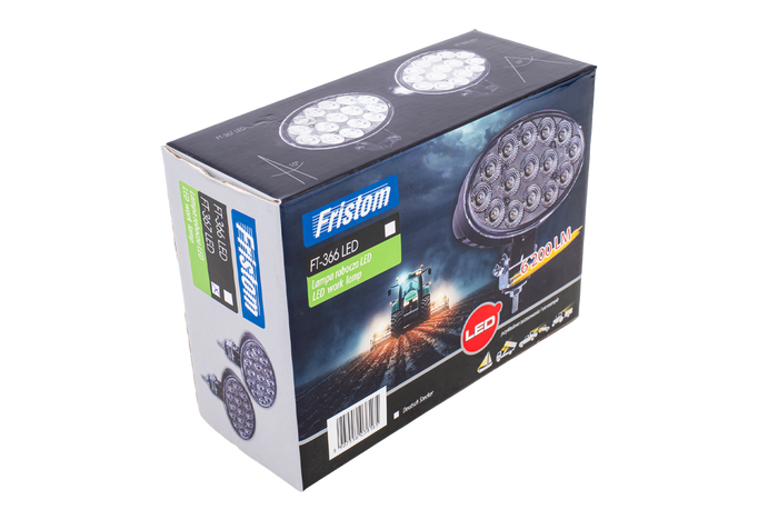 Lampe de travail LED réflecteur FRISTOM FT-367, 15xLED, 6100lm