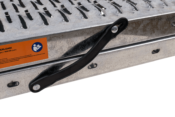Rampe pliable UNITRAILER ALR004B en acier pour remorque, 190 cm, 200 kg