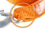Sangle, corde de remorquage avec crochets HERMON 4,5 m/50 mm/5 t orange