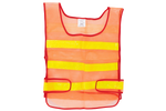 Gilet réfléchissant orange HERMON XXL avec velcro latéral