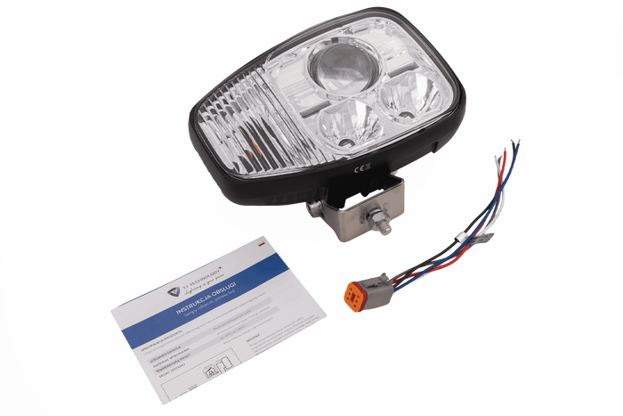 TT Technology TT.16610-P Feu avant LED 3 fonctions, 21xLED, 4450lm, droit pour JCB/Cat/Manitou/Volvo/Terex
