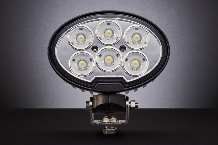 Lampe de travail ovale, réflecteur LED TT TECHNOLOGY NOIR TT.13359F, 6 LED, 4800 lm