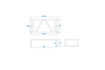 Grille de protection pour feu arrière de remorque ProPlus, cache feu arrière 270 x 132 x 68 mm