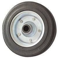 Roue de secours pour WINTERHOFF 200VB, roue jockey en caoutchouc plein 200x50 mm