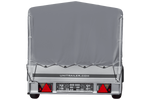 Remorque à un essieu sur ressorts 264x125 UNITRAILER GARDEN 264/R KIPP avec châssis H-800 et bâche grise