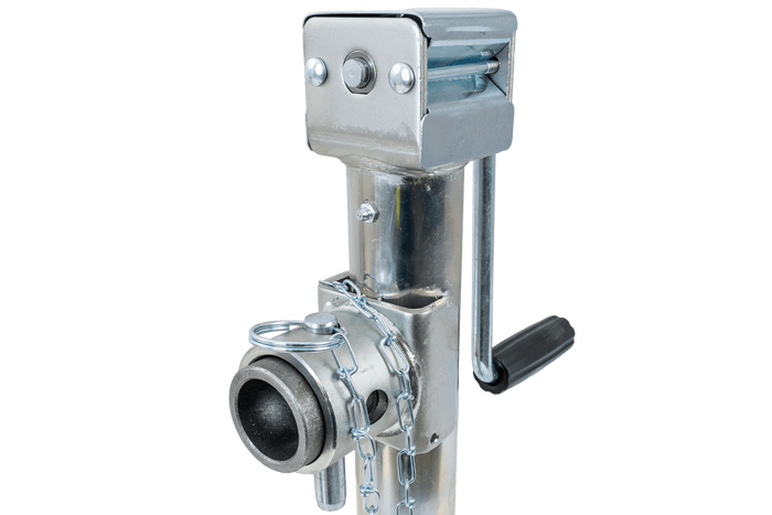 Support extensible avec adaptateur UNITRAILER TJ5001+TJ5002A pour remorque plateau 1300 kg 364-614 mm