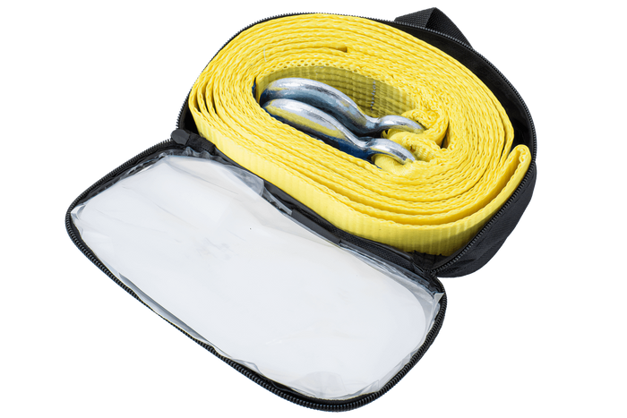 Sangle de remorquage avec crochets UNITRAILER 4,5 m/50 mm/5 t jaune