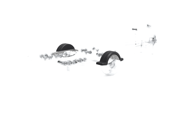 Garde-boue pour remorque à bateau 13" DOMAR D20422, passage de roue 950/240 mm
