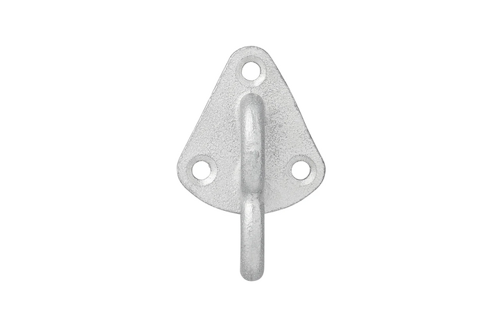Crochet latéral métallique ProPlus 342157 avec œillet pour la fixation de bâches, cordes de remorque