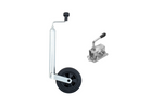 Roue jockey avec collier en fonte WINTERHOFF ST48-200V+KLE48-G, 150 kg, 48 mm, 505-725 mm