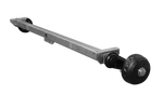 Essieu freiné KNOTT VGB13M pour remorque/porte-voitures 1350 kg 1900 mm 2350 mm 5x112