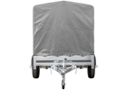 Remorque à un essieu 230x125 UNITRAILER GARDEN 230 KIPP avec châssis H-1100 et bâche grise
