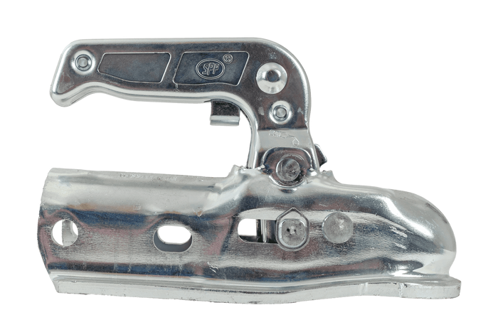 Attelage à boule STEELPRESS BC-3000.1D-00-00 pour remorque de 3 000 kg avec timon tubulaire de 50 mm