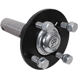 Moyeu avec axe et roulement pour essieu non freiné STEELPRESS 4x100 750 kg, jeu d'écrou et de couvercle 