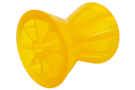 Diabolo étrave, rouleau de quille KNOTT PVC jaune pour remorque bateau 