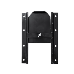 Vanne de goulotte à grains noire UNITRAIER pour remorques agricoles 250x355mm