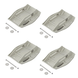 Ensemble de quatre supports stabilisateurs de remorque ProPlus 361519 avec ressort 20,5 x 27,5 cm