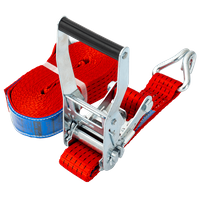 Courroie de transport rouge UNITRAIER 8 m/50 mm/5 t avec tendeur