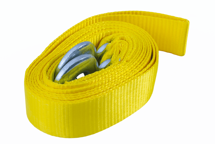 Sangle de remorquage avec crochets UNITRAILER 4,5 m/50 mm/5 t jaune