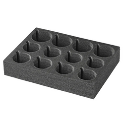 ProPlus 761472 Porte-gobelets et verres pour camping-car, mousse rigide, peut contenir 12 gobelets