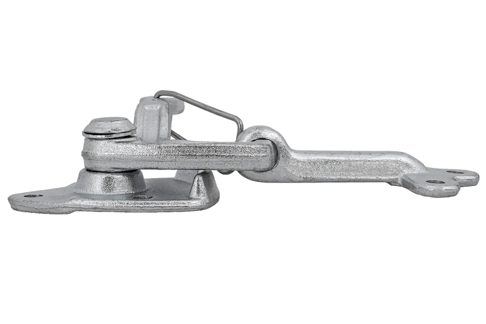 Attelage, charnière latérale gauche avec fixation WINTERHOFF WV 20-L + WVG 20-A, fermeture latérale complète de la remorque