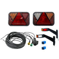 Kit d'éclairage : feux arrière LED FRISTOM FT-270 + feux de position latéraux LED FRISTOM FT-145 + faisceau MANTES 7 m 13 broches