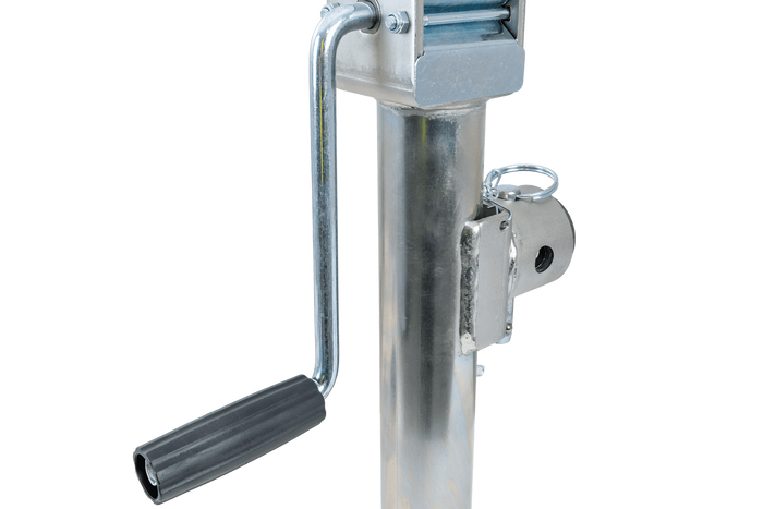 Béquille, support avec manivelle UNITRAILER TJ5001 pour remorque 1300 kg