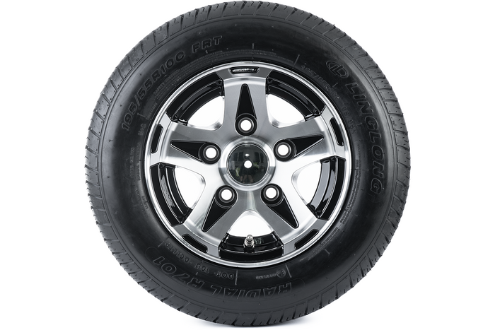 Roue renforcée pour remorque LINGLONG PNEU 195/55 R10C 98/96N ALU UNITRAILER JANTE 6Jx10" 5x112 ET:-4