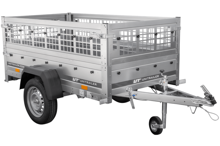 Remorque légère 200x106 UNITRAILER GARDEN 200 KIPP avec côtés en filet