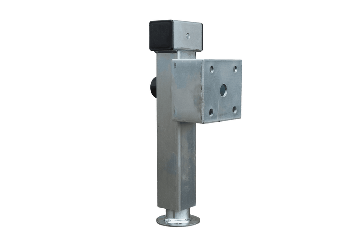 Support de manivelle extensible UNITRAILER D-110.000.049 pour remorque plateau 1300 kg, entraxe 410-645 mm