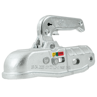 Attelage à boule STEELPRESS BC-3000C-00-00 pour remorque de 3 000 kg avec timon tubulaire de 50 mm, en fonte