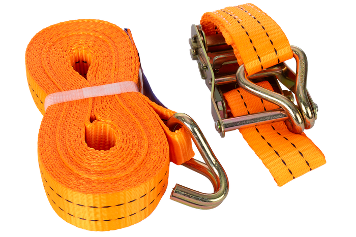 Courroie de transport orange UNITRAIER 8 m/35 mm/2 t avec tendeur