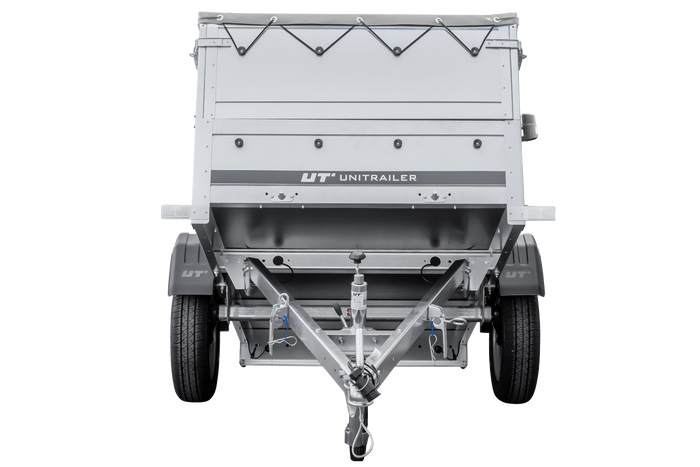 Remorque neuve 200x106 avec bâche plate, rehausses de ridelles et roue jockey - Garden Trailer 200 KIPP