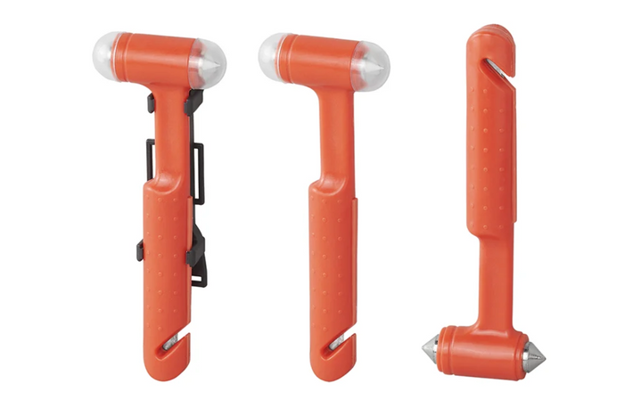 Marteau à vitre de sécurité ProPlus 540050, couteau à ceinture de sécurité