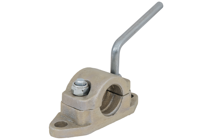 Support de roue en fonte KNOTT B48C6 pour tuyau ondulé de 48 mm